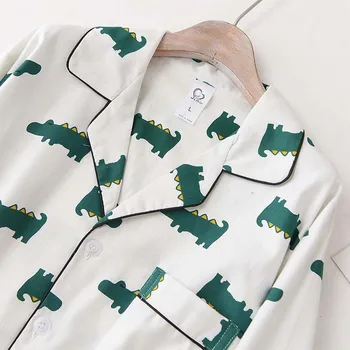 1 Pārdošanas Vīriešu Pidžamas Komplekts Pavasarī Un Rudenī Svaigi Stila, ar garām Piedurknēm+Bikses Pilnas Kokvilnas Komfortu Homewear Zaudēt Ikdienas Valkāšanai