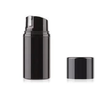 10pcs/daudz 30ml 50ml 80ml Black bezgaisa pudeli vakuuma sūknis losjons pudeli, ko izmanto ādas kopšanas iepakojums