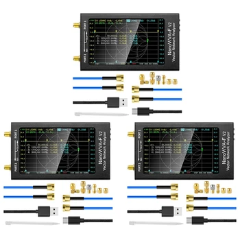 3X Nanovna-F V2 Vektora Tīkla Analizators 50Khz-3Ghz Antenas Analyzer HF, VHF UHF VNA 4.3 Collu Ar 5000Mah