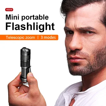 9000LM uzlādējams Spēcīgs mini lukturītis Portatīvo taktiskās LED lukturīti lāpu, lieljaudas Roku lampas ūdensizturīgs flash gaismas