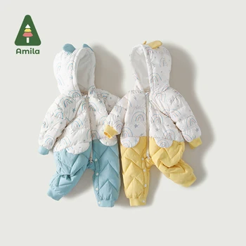 Amila Bērnu apģērbi 2022 Spring&Autumn Jaunu Īsām Piedurknēm Cute Baby Elpojošs Kokvilnas Kāpt Tīkla Drēbes