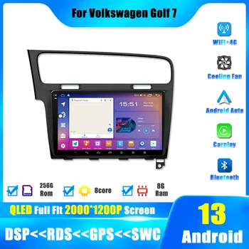 Android 13 Player Volkswagen Golf 7 2013. līdz 2017. Stereo Carplay Auto Navigācija, Auto Radio, GPS Multivides 4G, WIFI, Video DSP