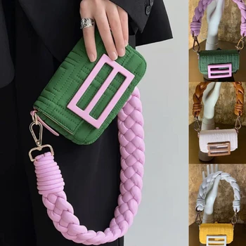 Augstas Kvalitātes Mobilais tālrunis, soma ķēdes sloksnes mini crossbody auduma maisiņi sieviešu soma padusē Vienu Plecu Messenger nelielu kvadrātveida soma