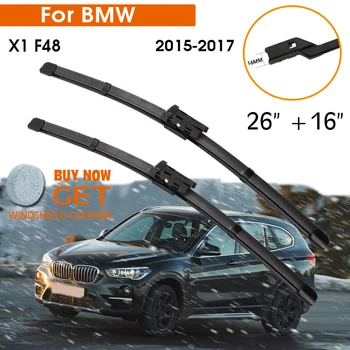 Auto Tīrītāju slotiņu BMW X1 F48 2015-2017 Vējstiklu Gumijas, Silikona Piepildīt Priekšējā Loga Tīrītājs 26
