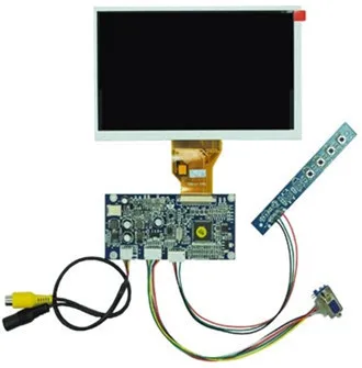 AV / VGA / VIDEO Disku Dēlis + 7.0 collu Krāsu TN90 TFT LCD Ekrāns (Nav TP) 800(RGB)*480 (NTSC / PAL Sistēma)