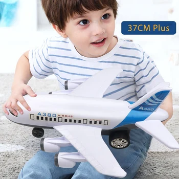 Bērniem Universālā Airbus Rotaļlietas Pull Atpakaļ, Bērniem Plaknes Lelles Bērniem Plastmasas Izlases Gaisa Kuģa Modeli, Izglītības Pasažieru Lidmašīna Puzzle Dāvanas