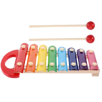 Bērniem Xylophone Plaything Sitamie Koka Xylophone Mazulis Sitamie Mūzikas Rotaļlietas