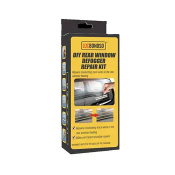 DIY Aizmugures Window Defogger Repair Kit Auto vadīt Elektrību Līmi Remonts Saskrāpēts Bojāta Aizmugurējā Loga Defogger Režģis Rindas
