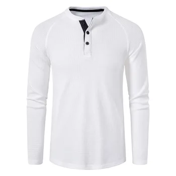 džemperis elpojošs garām piedurknēm vienkrāsainu tirdzniecības vīriešu zemāko krekls 6432