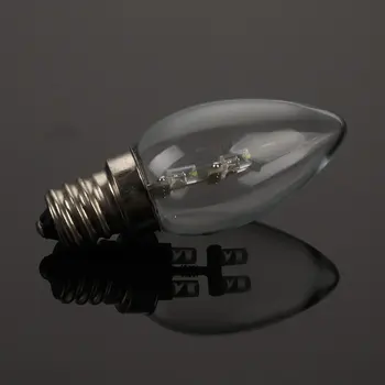 E12 LED Svečturi Spuldzes 4LEDS Svece Lampiņa 0.8 W Līdzvērtīgu Lustras Gaismas Silts / Auksts Balts Home Gaismas Budas Lampas Spuldzes
