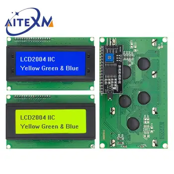 IIC/I2C/TWI LCD2004 2004 Sērijas Zils Zaļš Apgaismojums LCD Modulis Arduino UNO R3 MEGA2560 Sērijas Saskarnes Adaptera Modulis