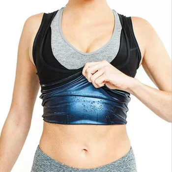 Ir 2021. Jaunā sieviešu karstā ķermeņa tauku dedzināšana Sviedri Shaper Sauna, fitnesa veste Sporta Tank Top Kreklus Tērps Novājēšanu Svara Zudums