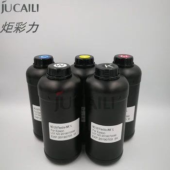 JCL 1L Elastīga Āda Tinte Epson DX6 XP600 UV Plakanvirsmas Printeris Pudeli A2 A3 A4 L1800 L805 R2000 R1390 Mīksto Tintes