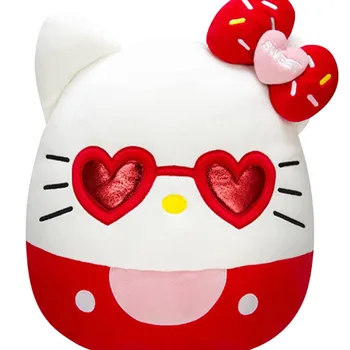 Kawaii Gudrs Sanrio Plīša Rotaļlieta Kulons Hello Kitty Multfilmas Jaunu Zemeņu Plīša Lelle Mest Spilvens Students, Bērnu Dzimšanas dienas Dāvana