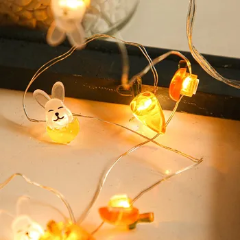 LED String Light For Lieldienas Trušu Lieldienu Olu Vara Stieples olu čaumalas Mājas Guļamistaba Partijas Apdare Dropshipping