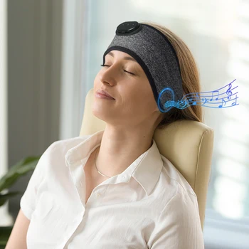 Miega Austiņas Bluetooth Miega Galvu - Ērti Guļ Austiņas Blakus Sleeper, SYPVRY Elastīgs Mūzikas Miega Orķestris