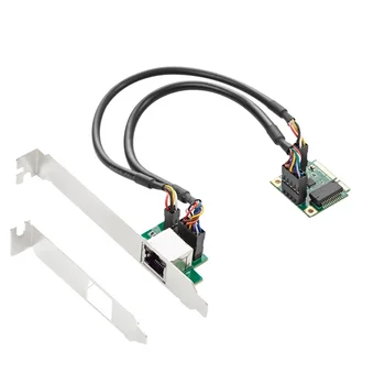 Mini PCIE Gigabit 1000M Vadu Tīkla Karte Ethernet Viena Tīkla Vienā Mutē RJ45 Bezmaksas RTL8111H Chip