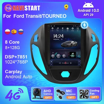 NAVISRART Android Tesla Stila Automašīnas Radio, GPS Navigācija, Spēlētājs Ford/TOURNEO 2017+ 4G WIFI Carplay Multivides 2 Din Spēlētājs