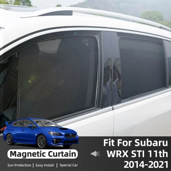 Par Subaru WRX STI VA 11. Sedans 2014-2021 Magnētisko Auto Saulessargs Priekšā, Aizmugurē, priekšējā Vējstikla Rāmja, Aizkars Sānu Logu Saules Ēnā