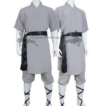 Shaolin Mūks Kung fu Drēbes, Cīņas mākslas Tai chi Formas tērpu Ušu Wing Chun Uzvalks Unisex Shortsleeves Drēbes 25 Krāsas Veļa
