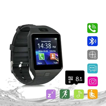 SmartWatch SIM Kartes DZ09 Q18 Fitnesa Tracker Smart Pulksteņi Sievietēm, Vīriešiem ar Kameru, IOS Android Tālrunis Digitālo Skatīties Aproce