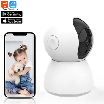Tuya Smart Mini WiFi1080P IP CCTV Smart Home Security Aizsargs Novērošanas Kamera Smart Auto Izsekošana, Baby Monitors ar