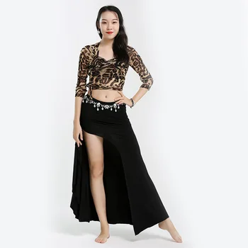 Vēdera Deju Top Ilgi Svārki Noteikt Darbības Posmā Deju Tērps Carnaval Disfraces Sexy Leopard Fantasias Feminina Adulta Kostīms
